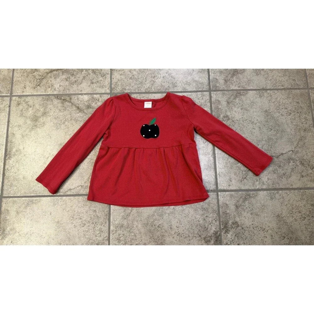 Gymboree Apple Shirt Red Swing Top BTS